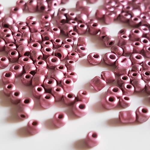 Rokajl metalický, 2mm, růžová, 50g