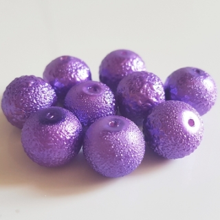 Zigana, 12mm, fialová purpura, 10ks