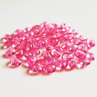 Plastový zlomek, 6x8mm, růžová malina, 10g