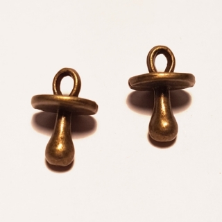 Přívěsek 8x13mm, dudlík, 10ks