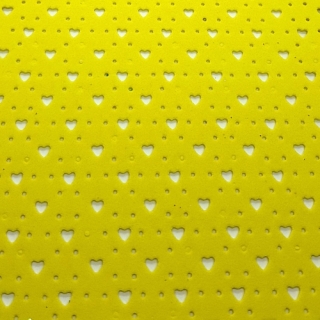Pěnová guma Moosgummi srdce, 20x30cm, žlutá, 1ks