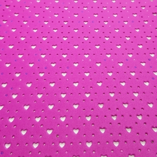 Pěnová guma Moosgummi srdce, 20x30cm, růžová, 1ks