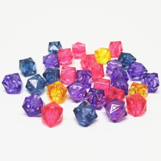 Kostka, mix, 7x7mm, 31ks 