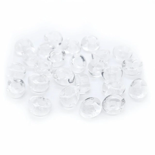 Korálky broušené CZ, 9-10mm, čirá 25ks