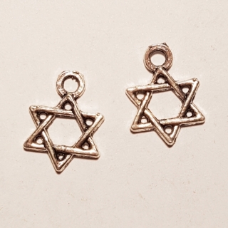 Přívěsek 13x10mm, hvězda, 1ks