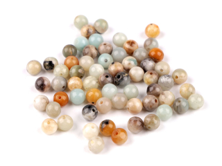 Minerál Amazonit lesklý, 6mm, 5ks