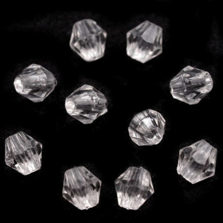 Lucerna, 4x4mm, transparent, 100ks