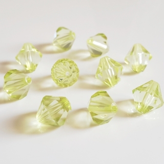 Lucerna, 11x11mm, zelená světlá, 20ks