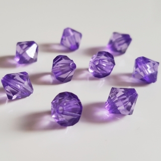 Lucerna, 8x8mm, fialová, 50ks