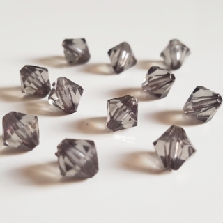Lucerna, 8x8mm, šedá hematit, 50ks