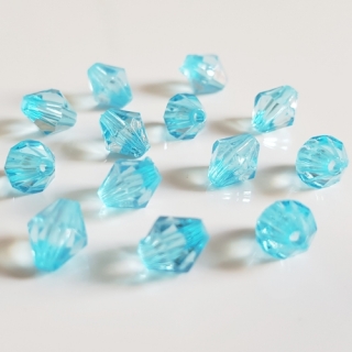 Lucerna, 8x8mm, azurová, 50ks