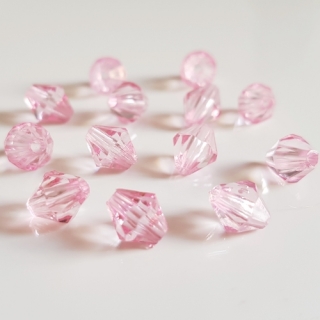 Lucerna, 8x8mm, růžová světlá, 50ks