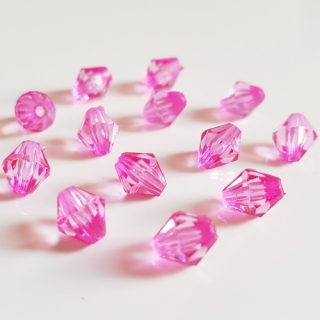 Lucerna, 8x8mm, růžová ostrá, 50ks