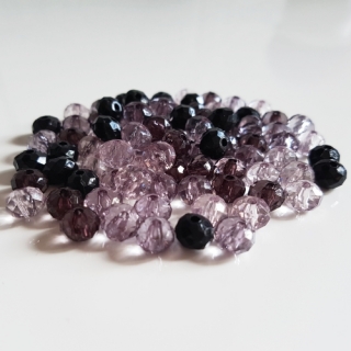 Plastová rondelka slavík, 6x8mm, šedá, 20g