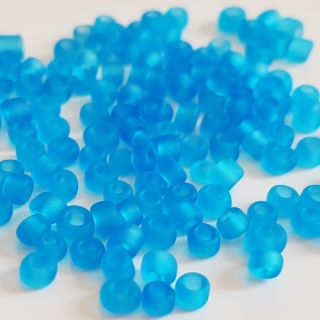 Rokajl matný, 3mm, modrá neon, 50g